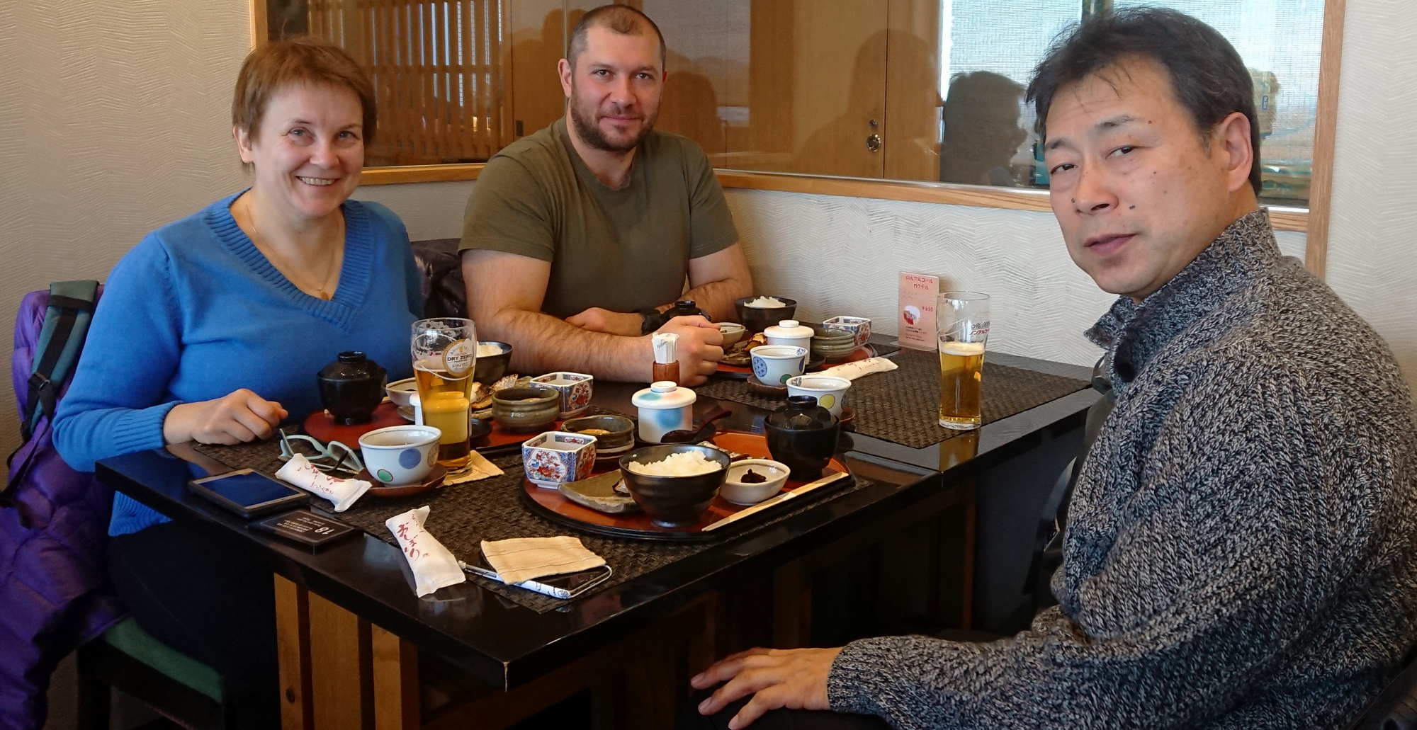 М.Л.Карпова и В.И.Грачёв с сиханом Наоми Номура в Японии